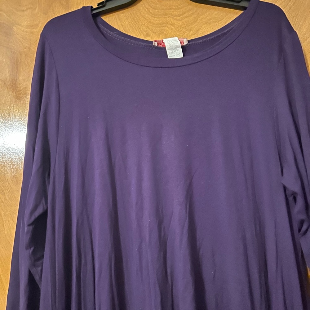 Dark purple casual dress short in front long in back